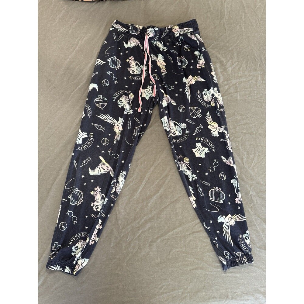 Harry Potter Gryffindor Hogwarts Blue Women’s Pajama Pants Sz Small 4-6 Sleep